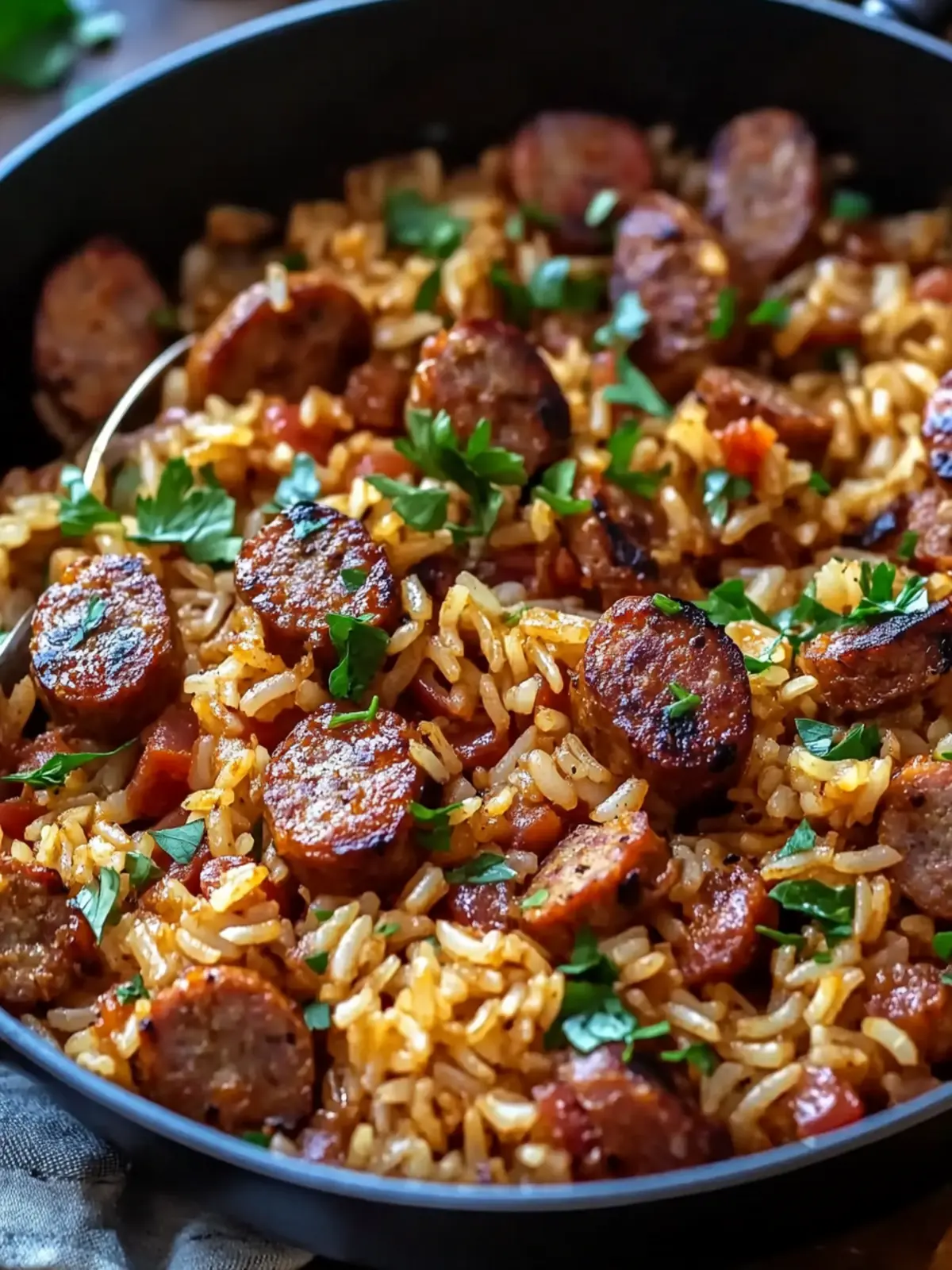 Cajun Sausage and Rice Skillet (Quick, Flavorful & Easy)