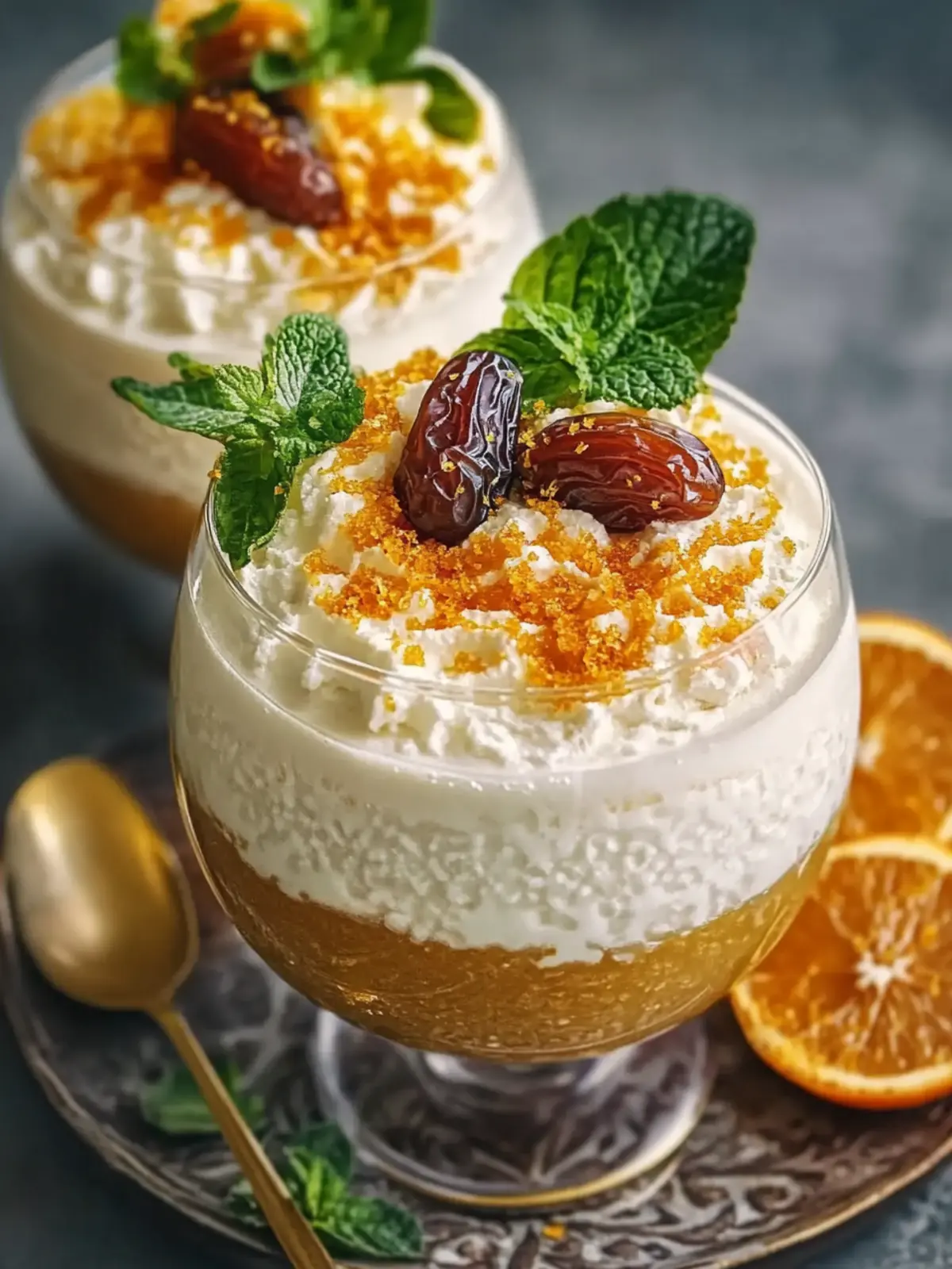 Lebanese Date & Orange Blossom Mousse