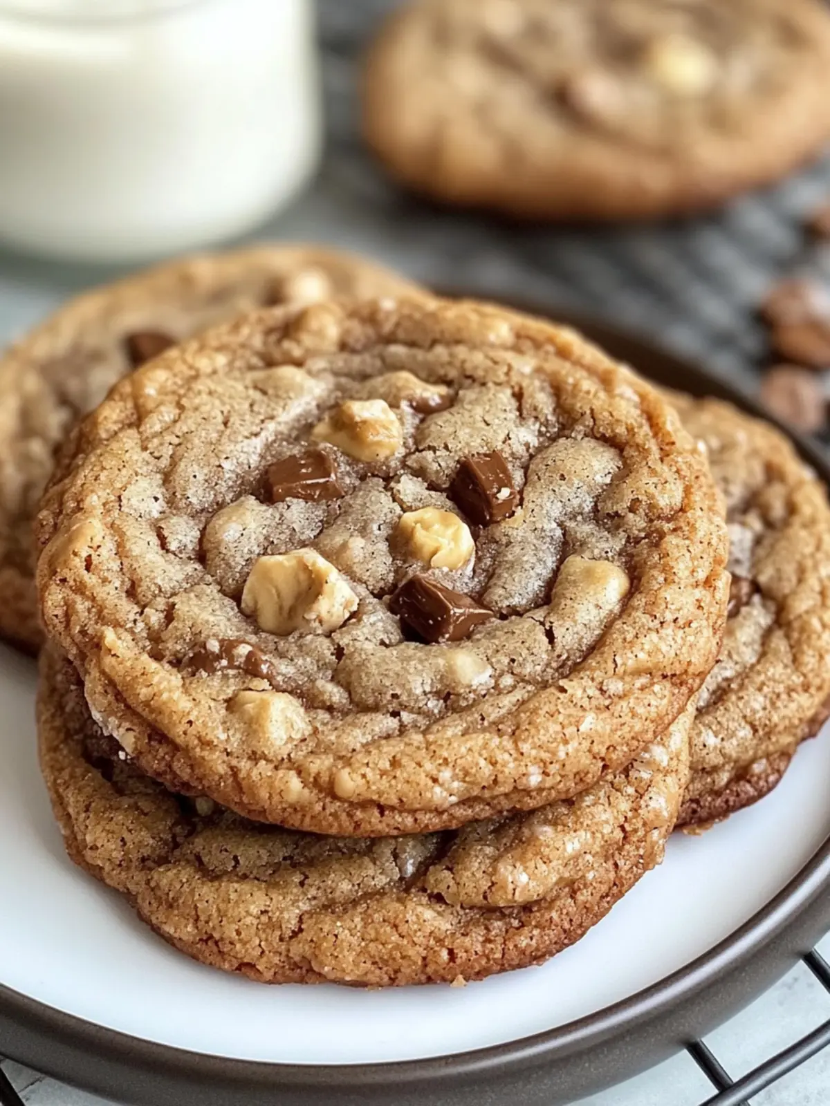 Brown Butter Coffee Toffee Cookies