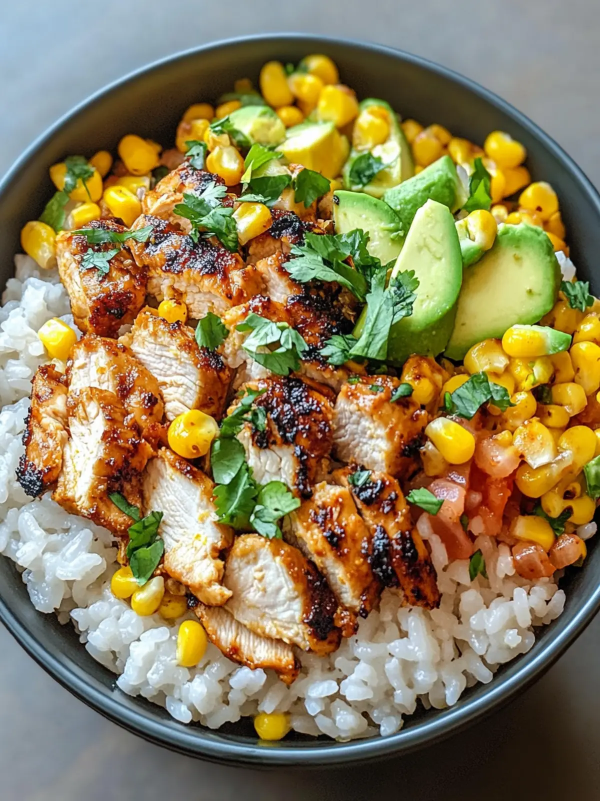Easy Street Corn Chicken Rice Bowl