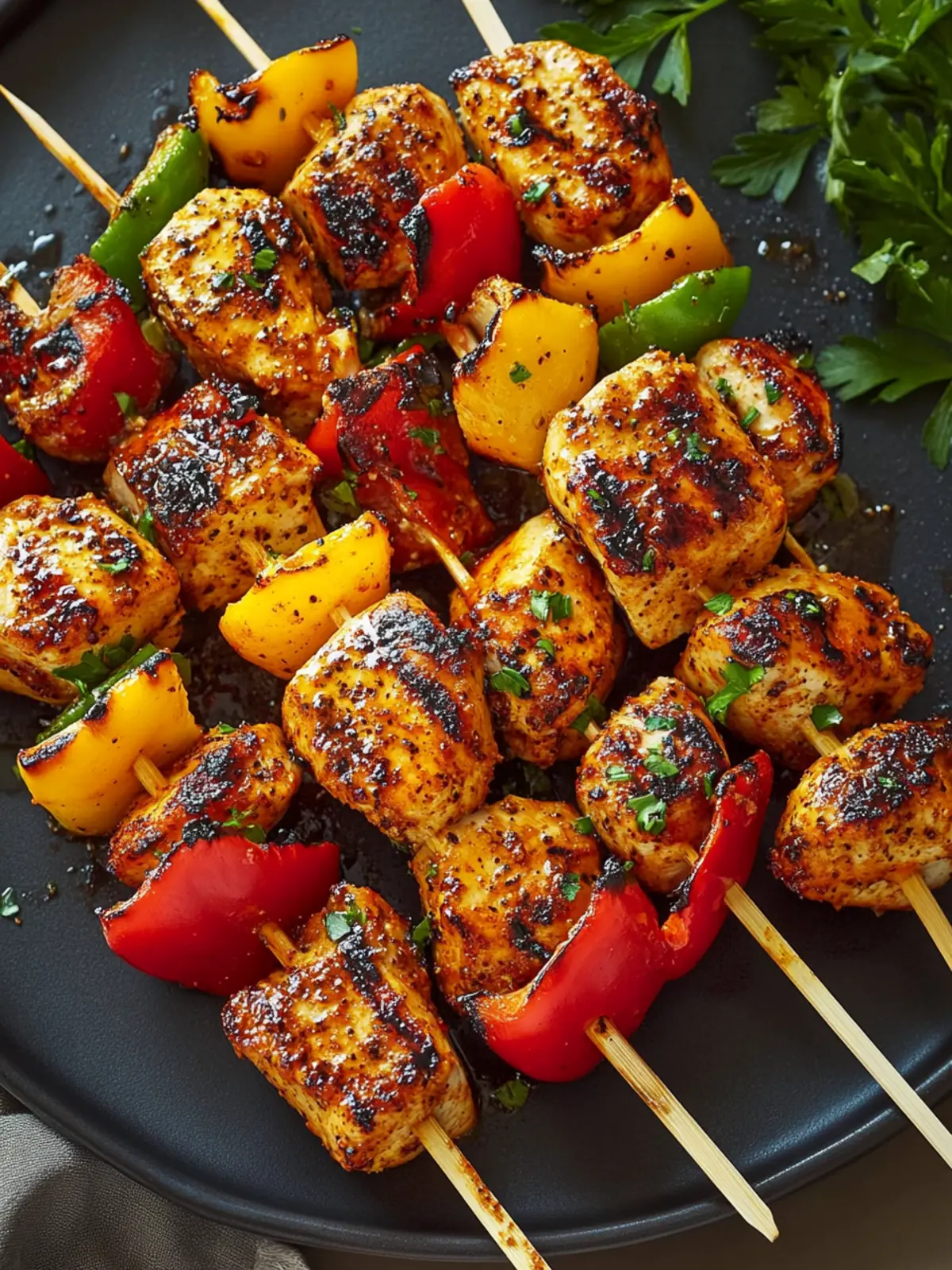 Cajun Chicken Grilled Skewers