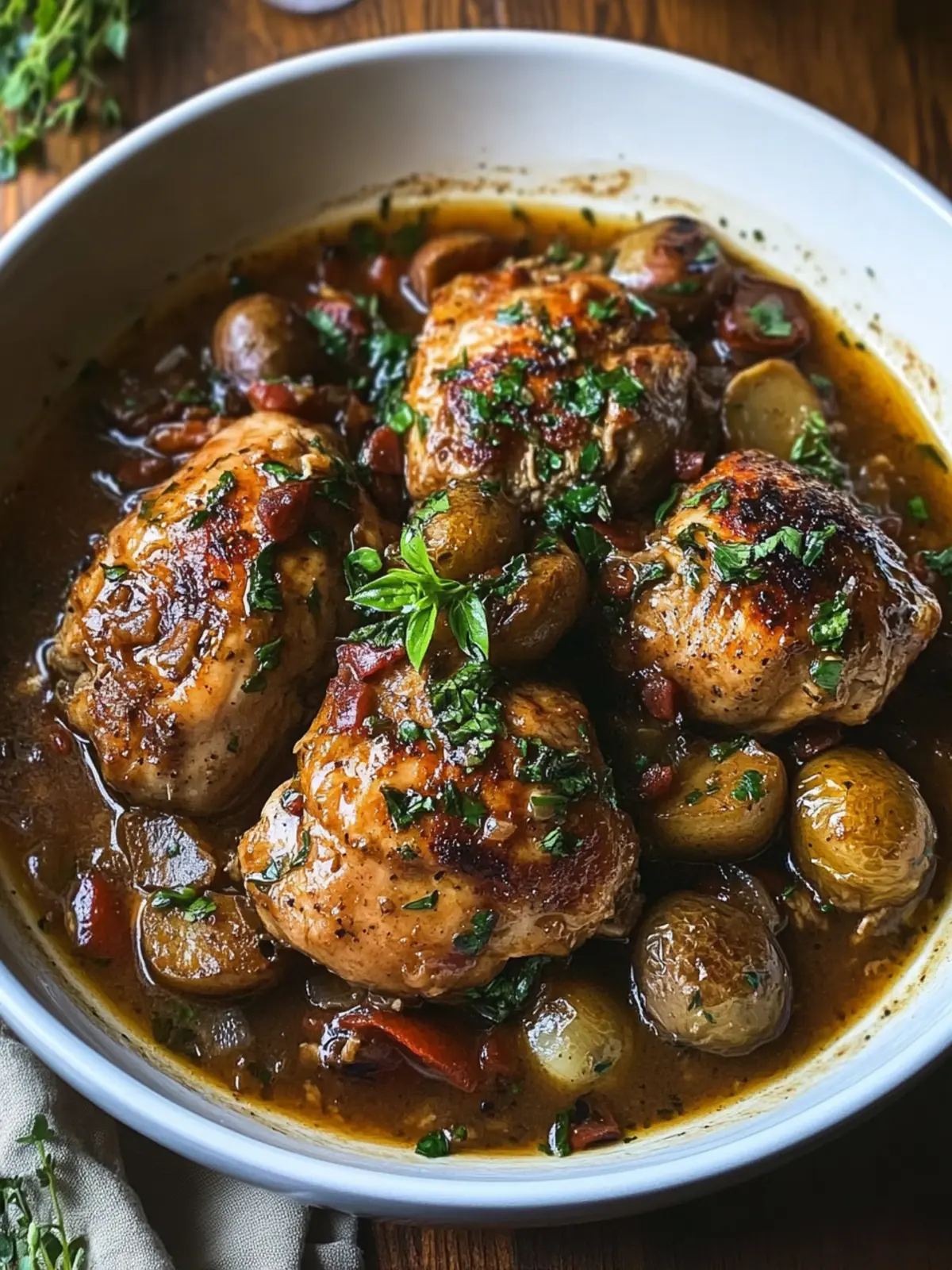 Succulent Italian Braised Chicken Marsala