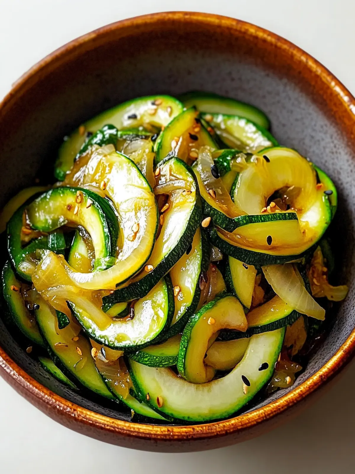 Japanese Zucchini & Onion Stir-Fry