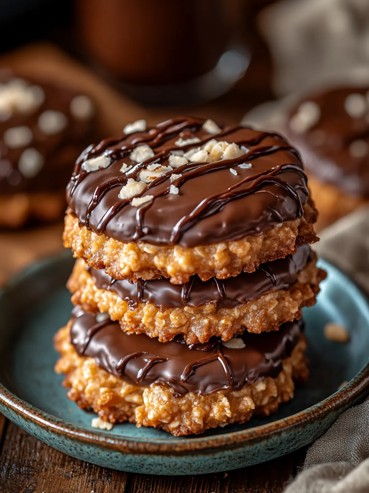 No-Bake Samoa Cookies