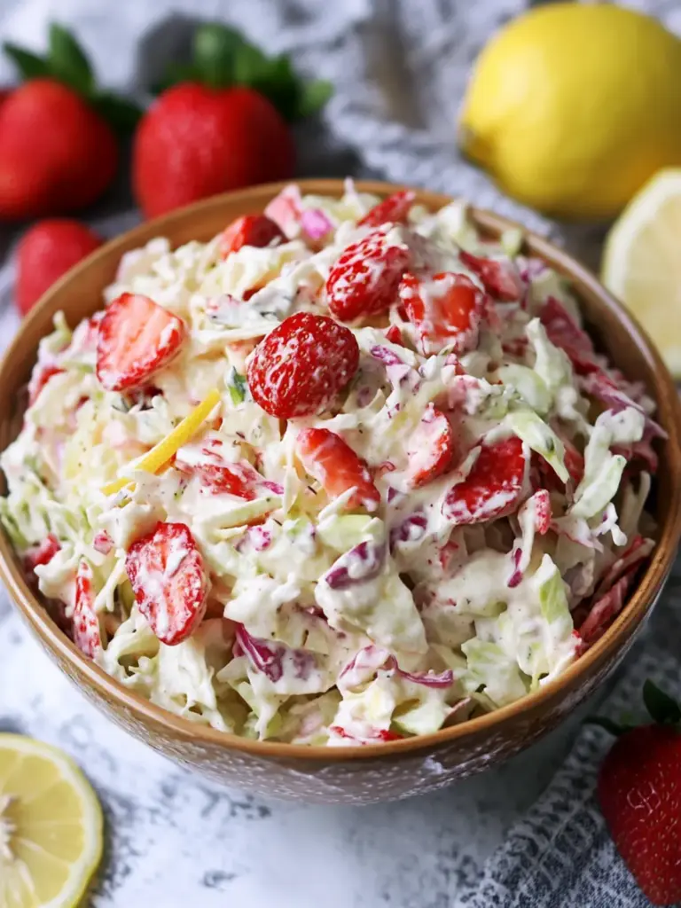 Strawberry Lemon Coleslaw