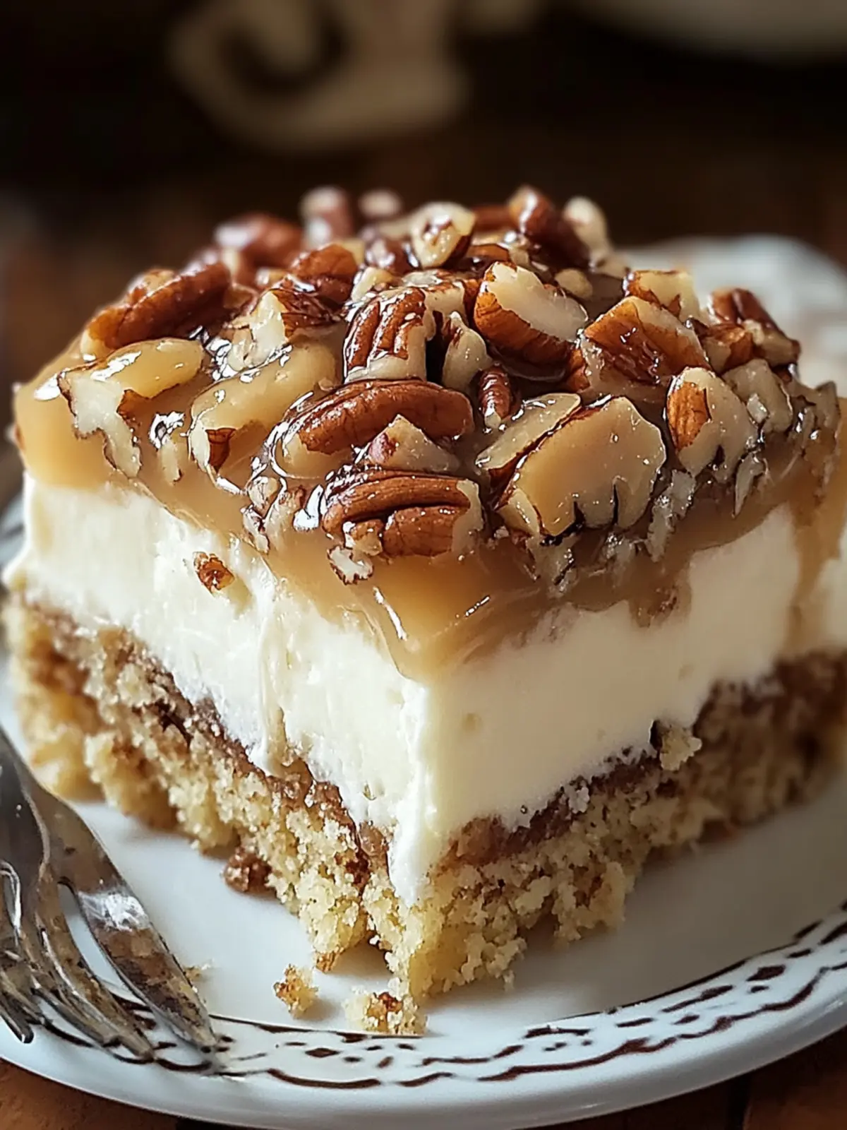 Butter Pecan Praline Poke Cake