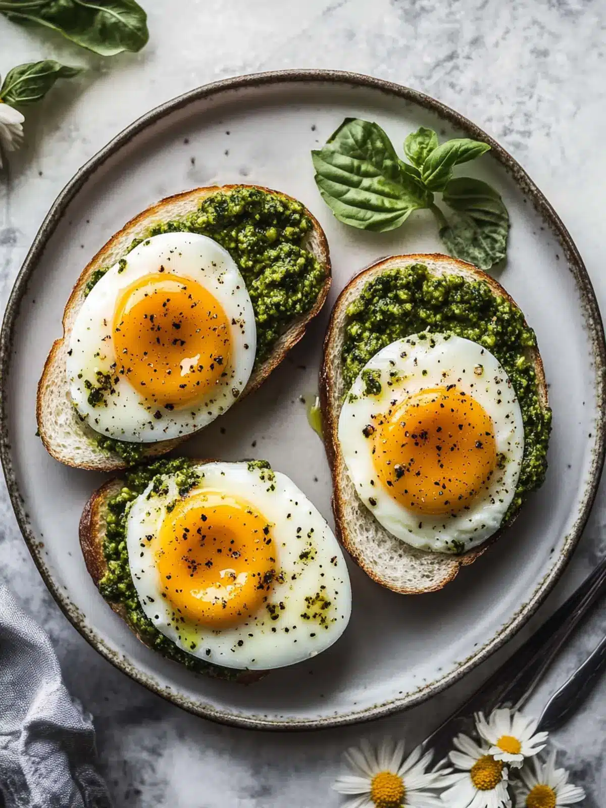 Easy Pesto Eggs Recipe
