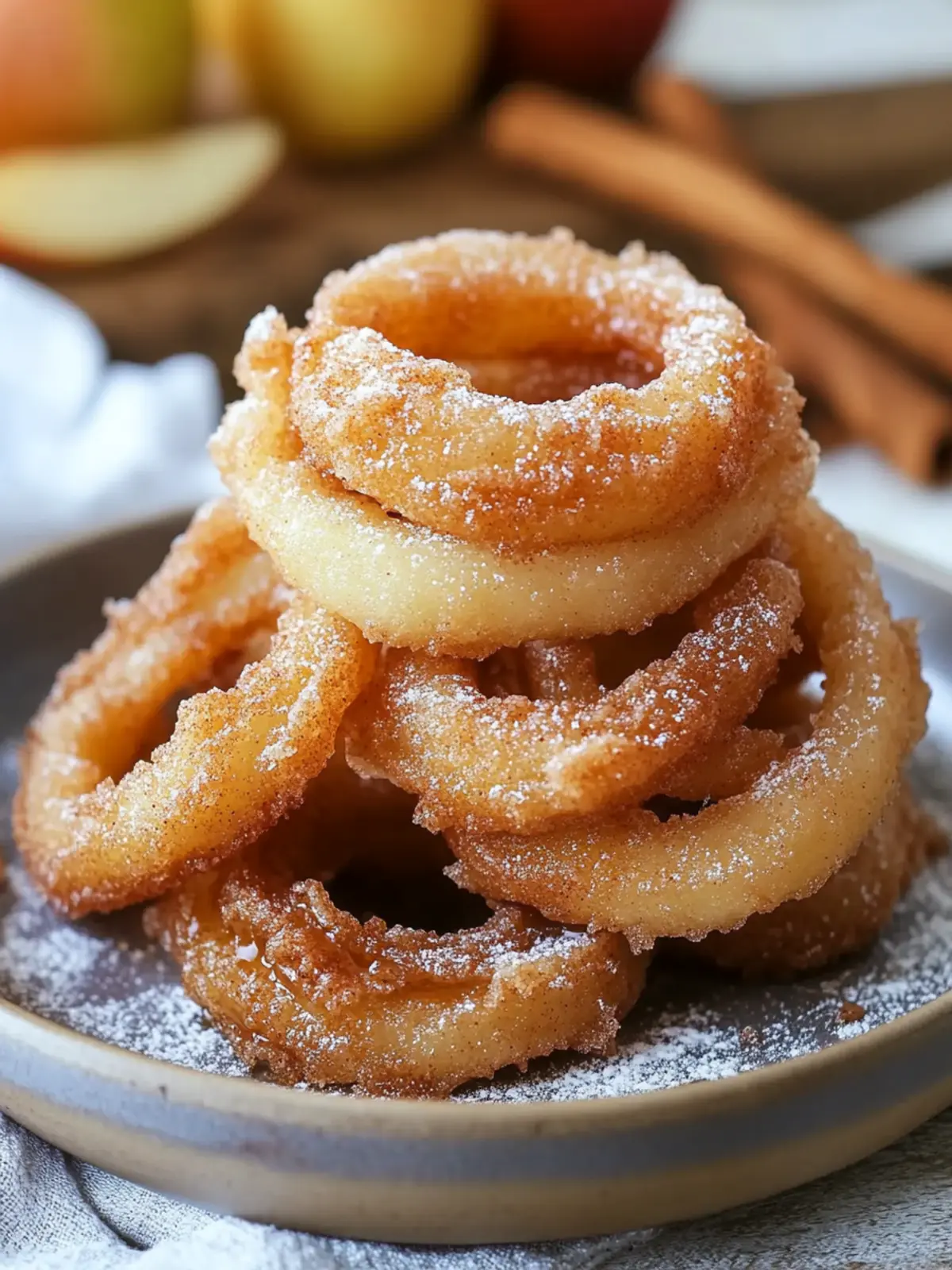 Fried Cinnamon Apple Rings: Irresistibly Crispy Delights 3 Fried Cinnamon Apple Rings