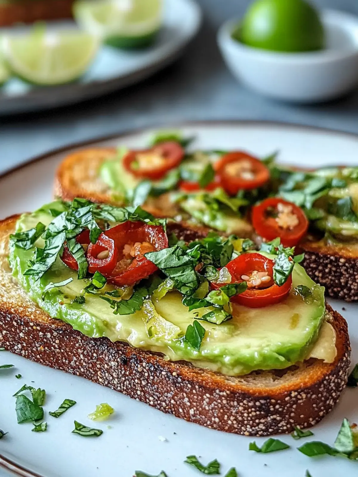Chilli-Lime Avocado Toast