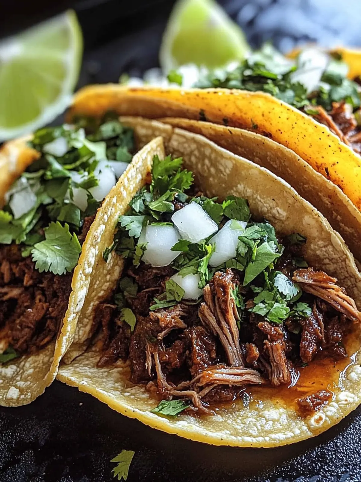 Juicy Slow Cooker Shredded Beef Tacos