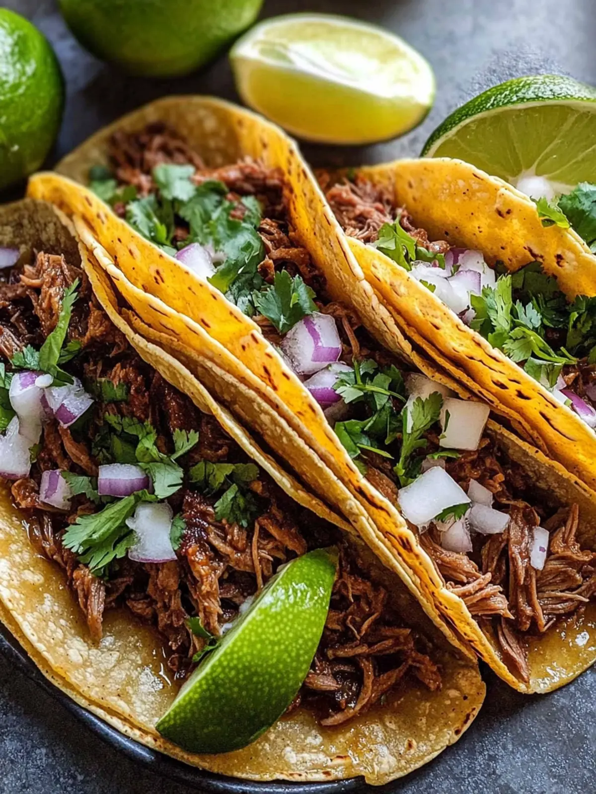 Juicy Slow Cooker Shredded Beef Tacos