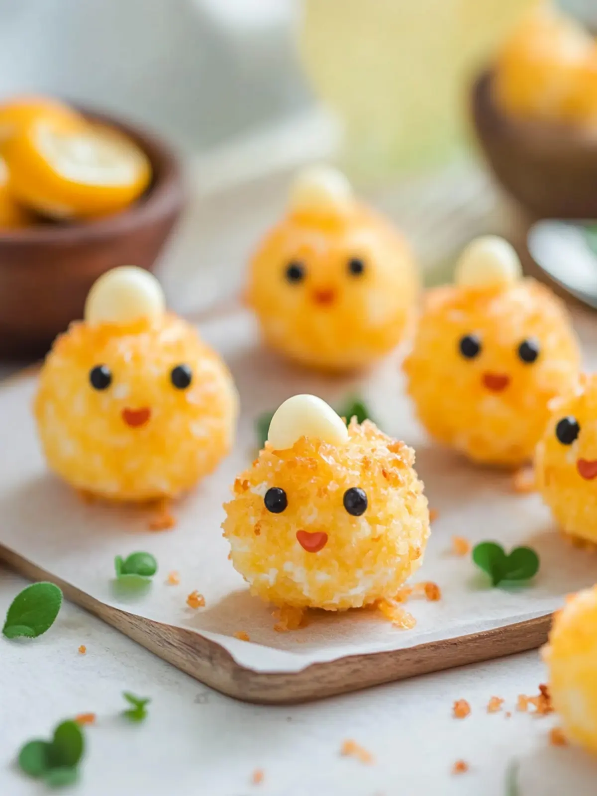 Cute Baby Chick Mini Cheese Balls That Wow at Easter Gatherings 3 Baby Chick Mini Cheese Balls