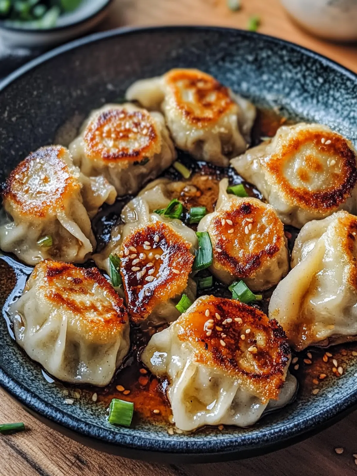 Crispy Pan-Fried Smash Dumplings