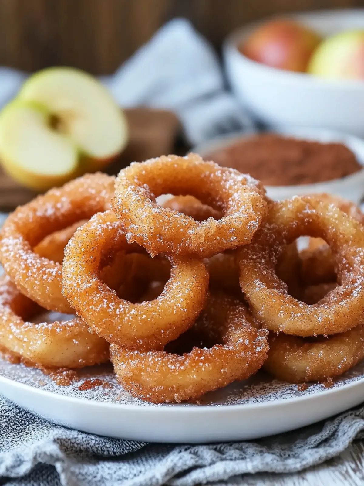 Fried Cinnamon Apple Rings: Irresistibly Crispy Delights 2 Fried Cinnamon Apple Rings