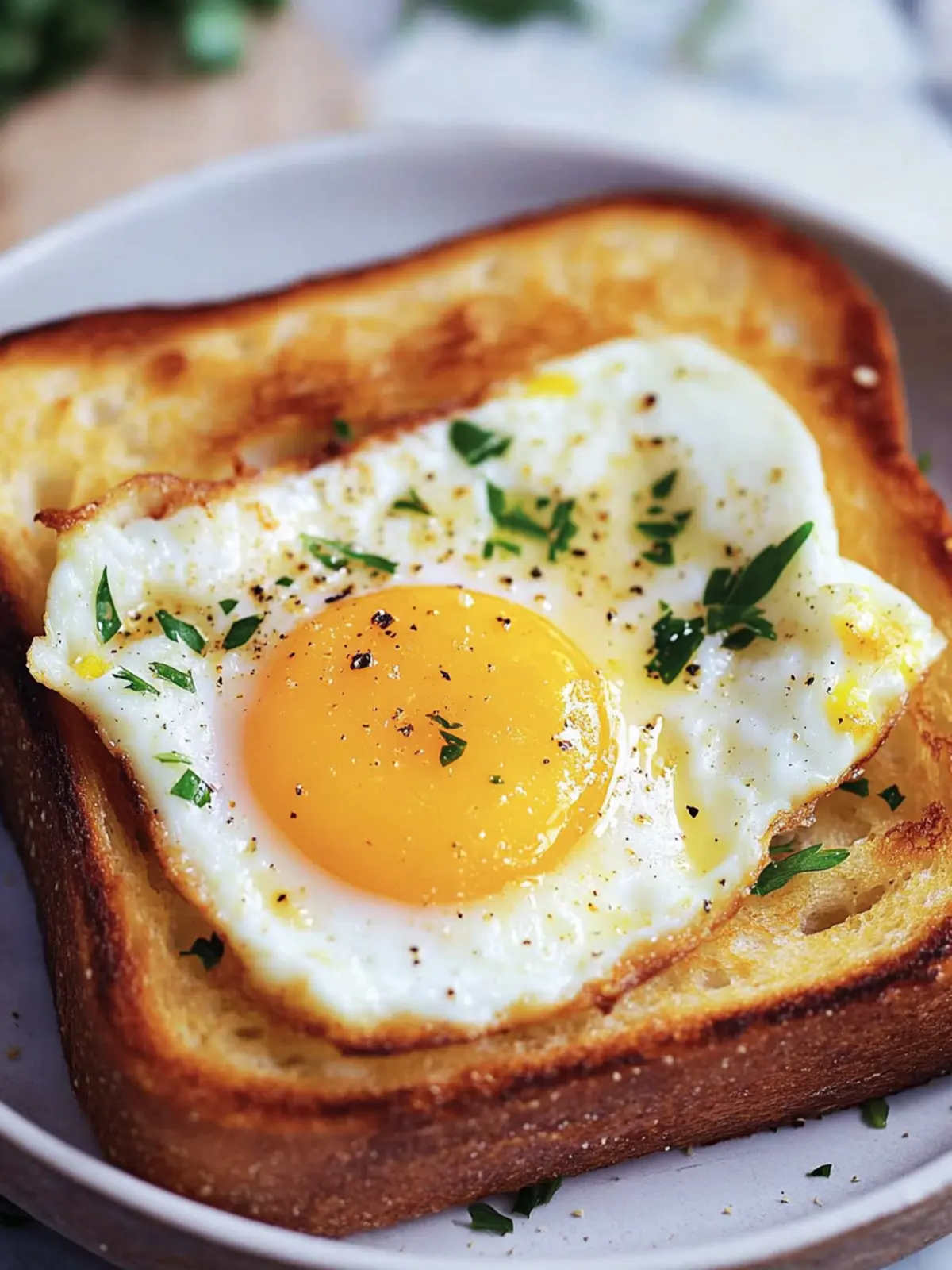Air Fryer Egg Toast