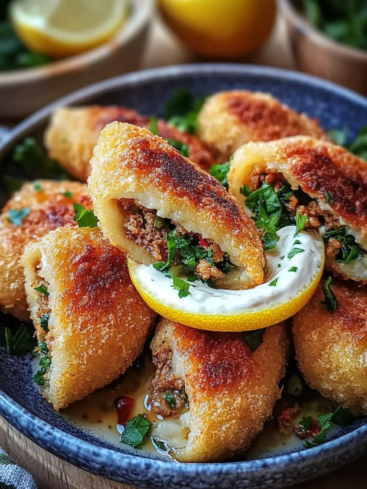 Crispy Juicy Lebanese Arayes
