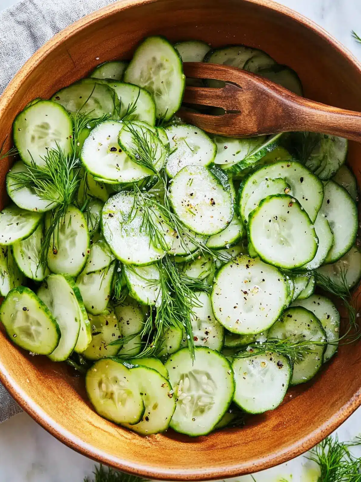 Refreshing Cucumber Dill Salad