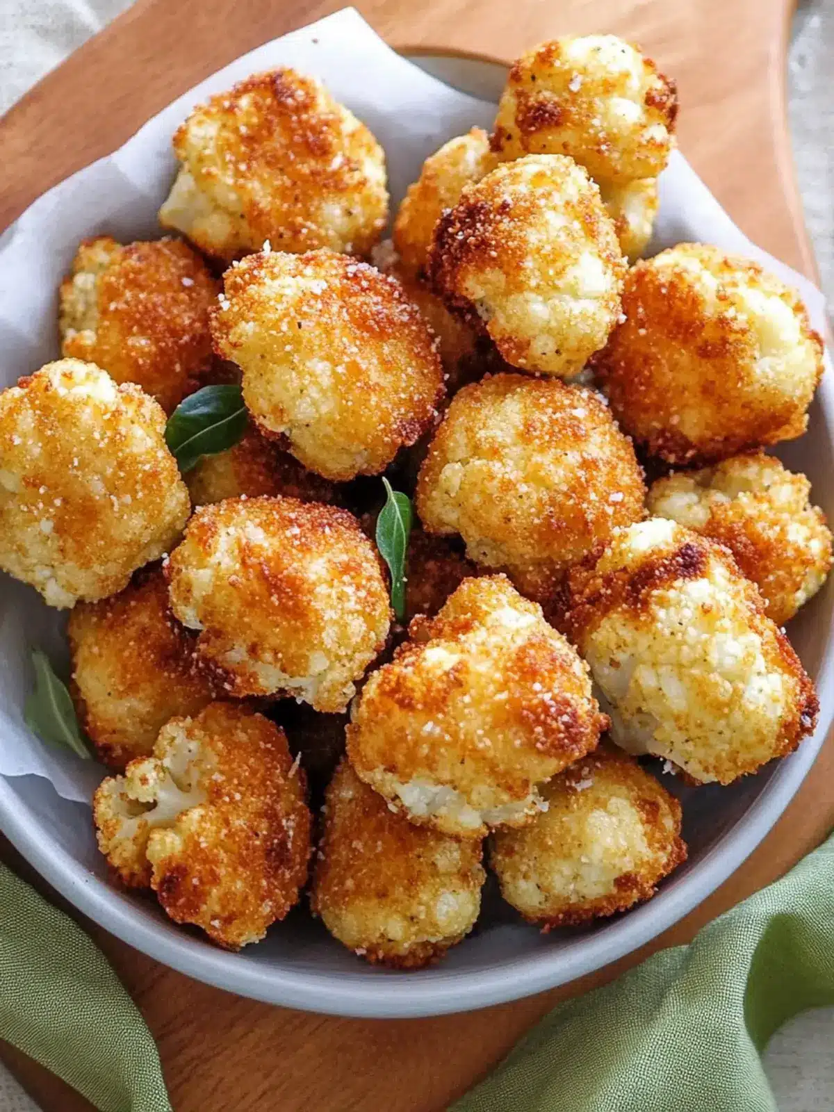 Parmesan Cauliflower Bites