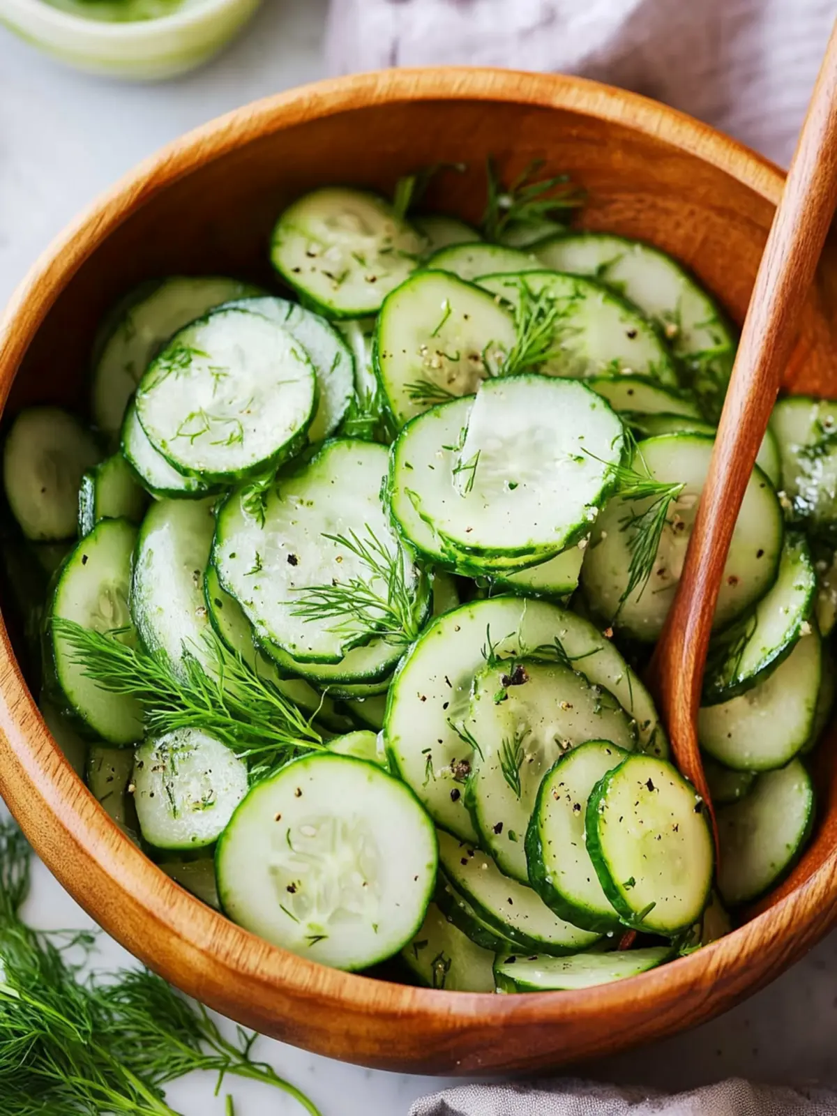 Refreshing Cucumber Dill Salad