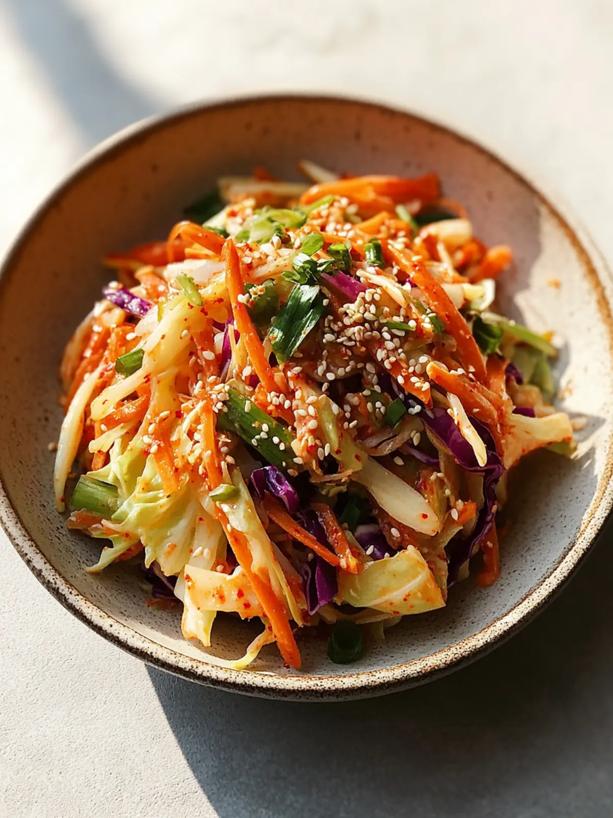 Spicy Korean Cabbage Slaw