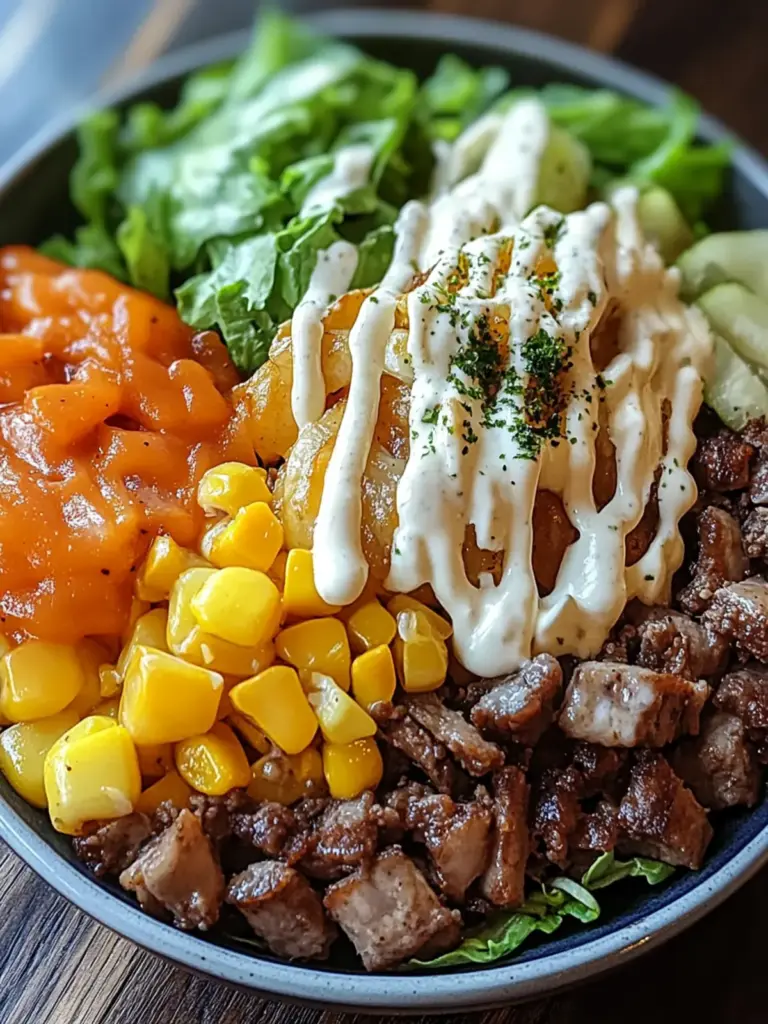 Best Smash Burger Bowl