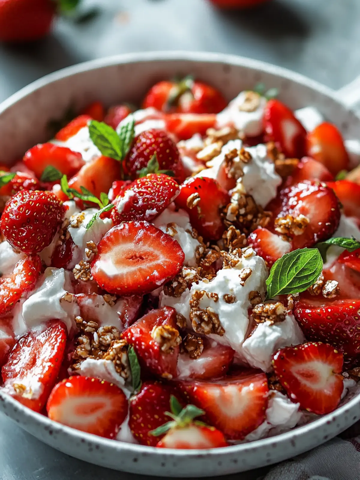 Refreshing Strawberry Crackle Salad