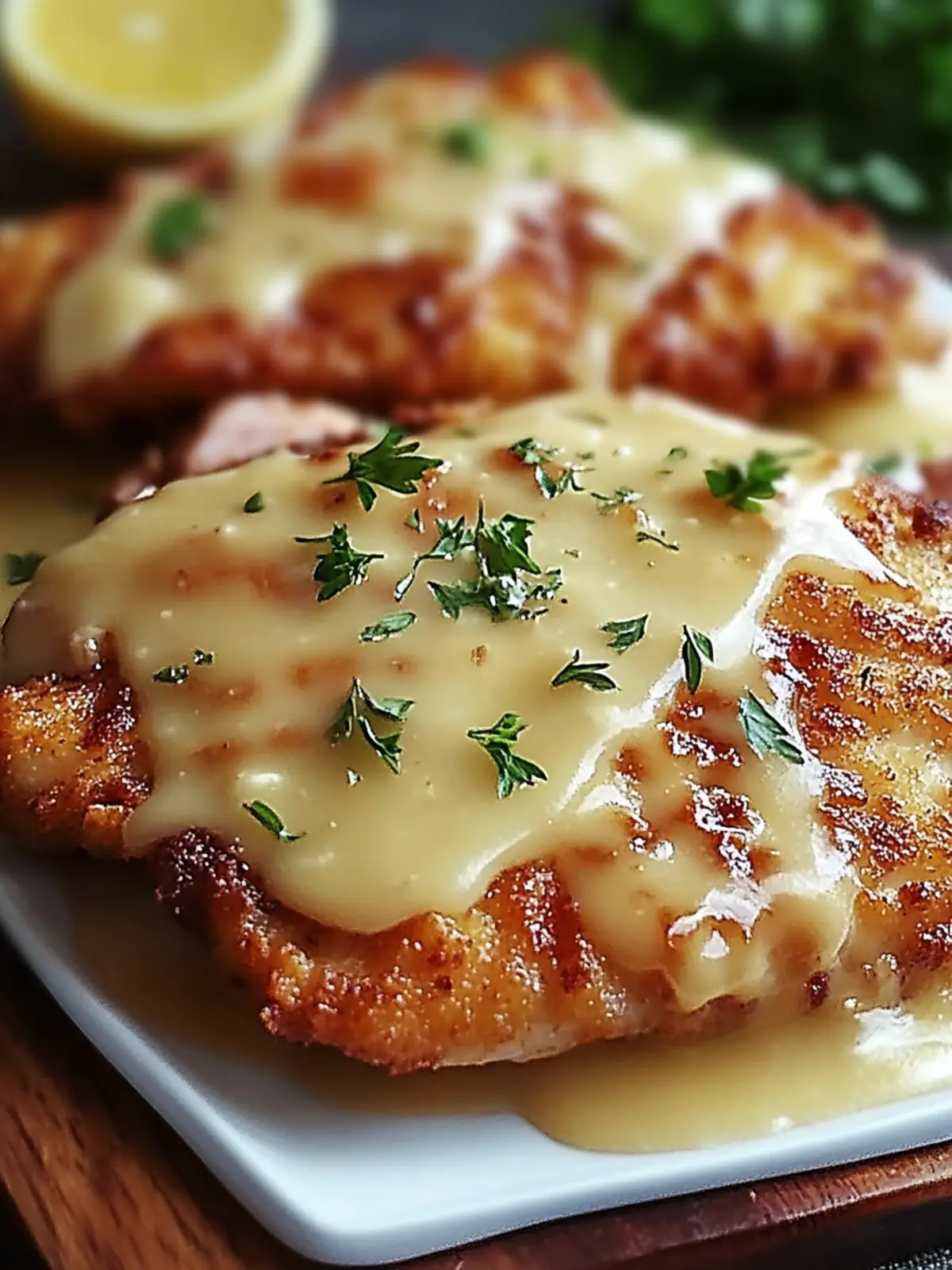 Crispy Malibu Chicken with Ham, Swiss & Honey Mustard