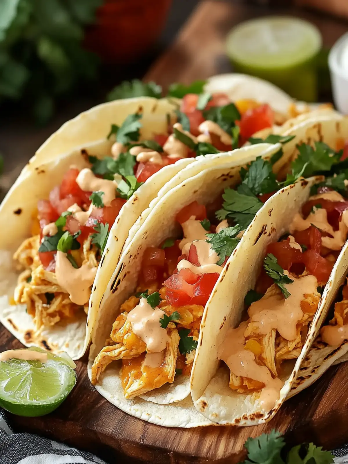 Slow Cooker Queso Chicken Tacos
