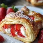 Irresistible Strawberry Cream Cheese Danish with Flaky Puff Pastry 8 Strawberry Cream Cheese Danish with Flaky Puff Pastry