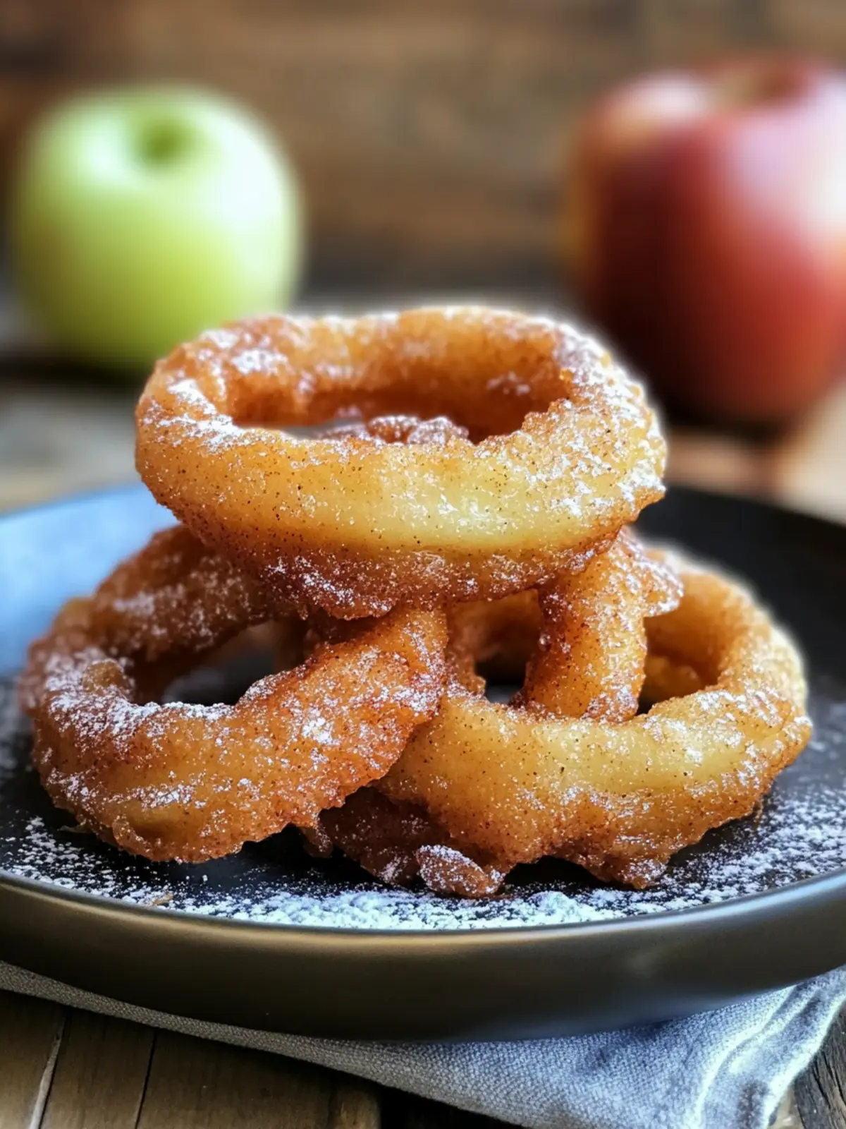 Fried Cinnamon Apple Rings: Irresistibly Crispy Delights 5 Fried Cinnamon Apple Rings