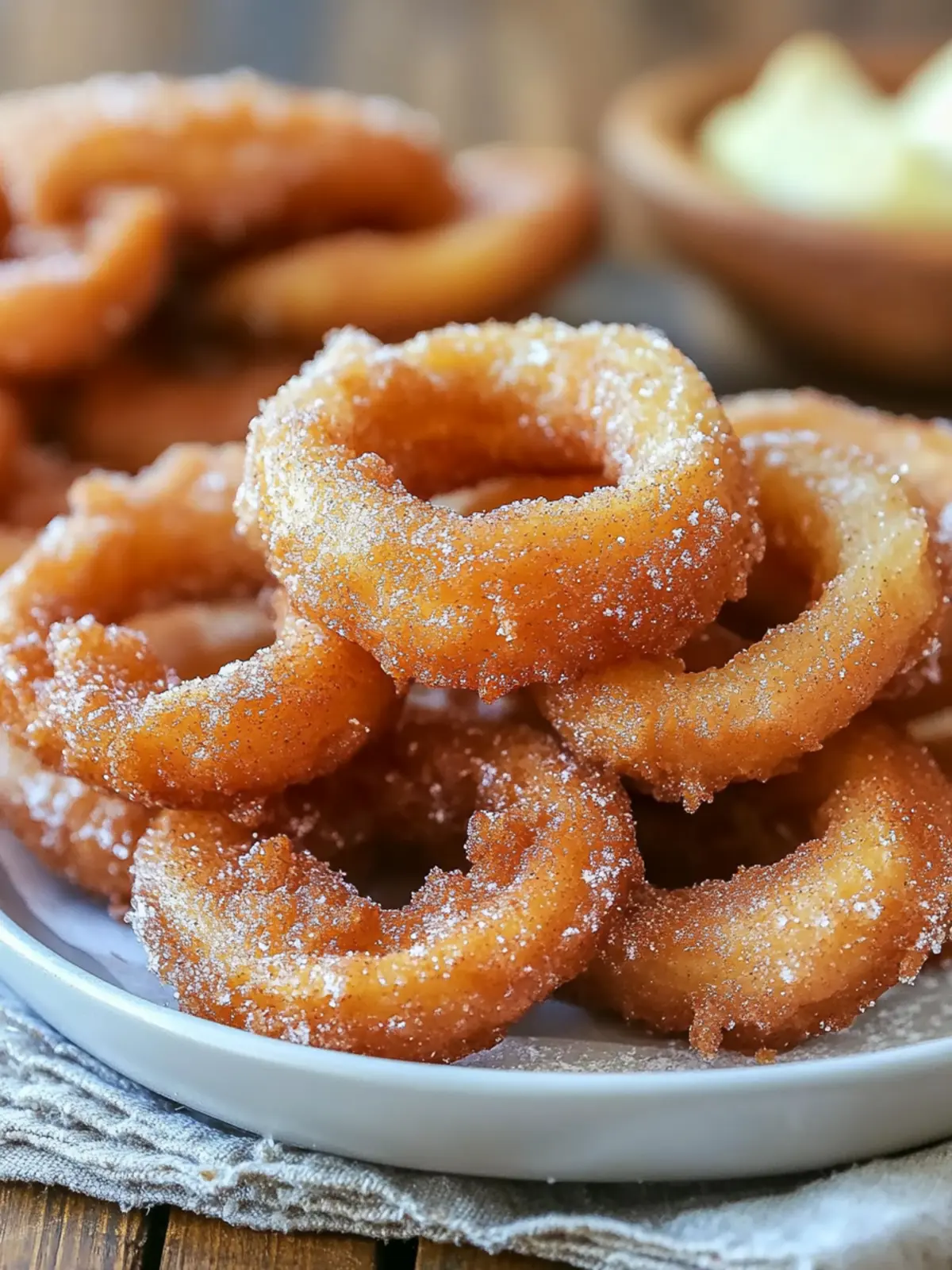 Fried Cinnamon Apple Rings: Irresistibly Crispy Delights 4 Fried Cinnamon Apple Rings
