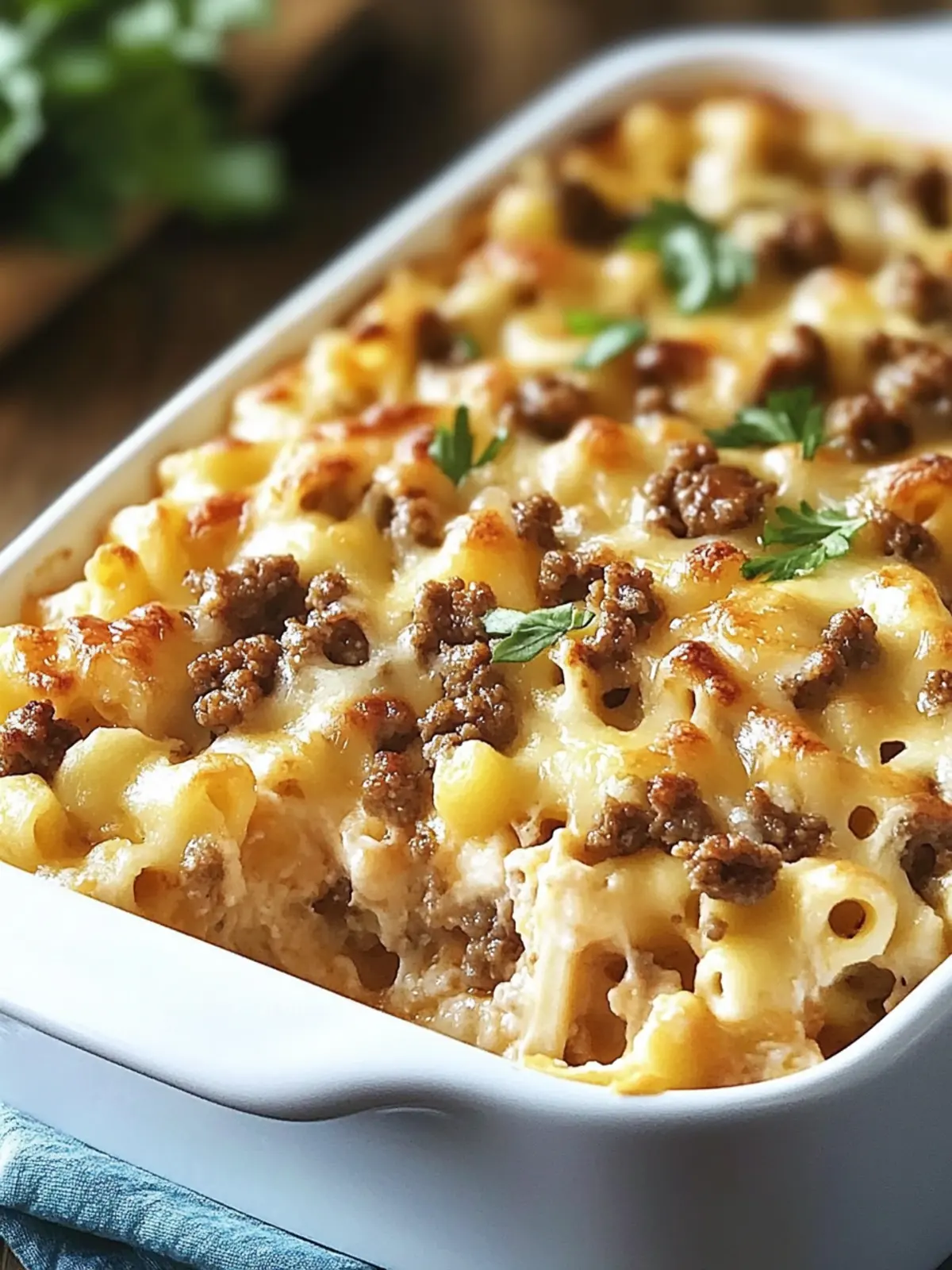 Cheesy Big Mac Casserole