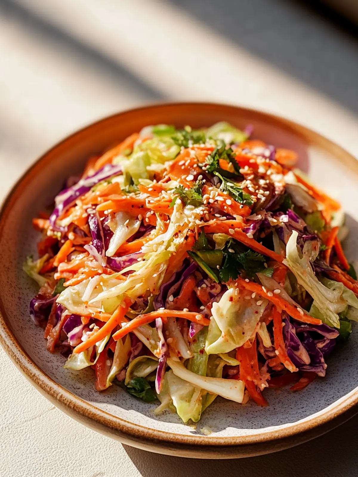 Spicy Korean Cabbage Slaw