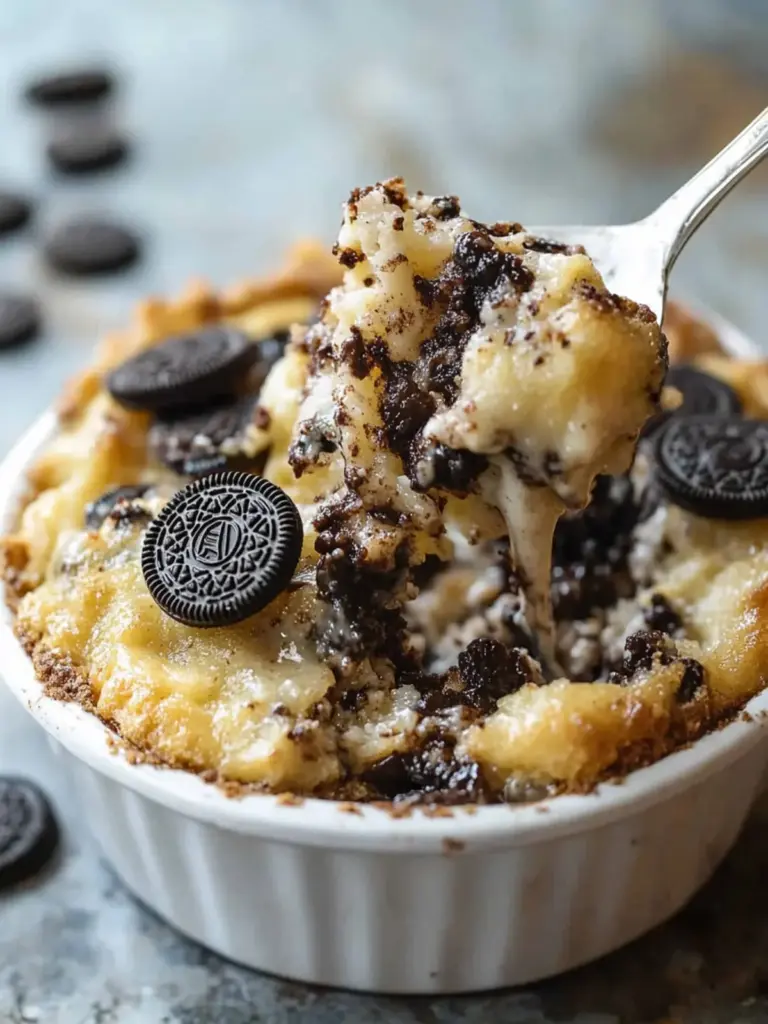 3 Step Oreo Cookie Dump Cobbler