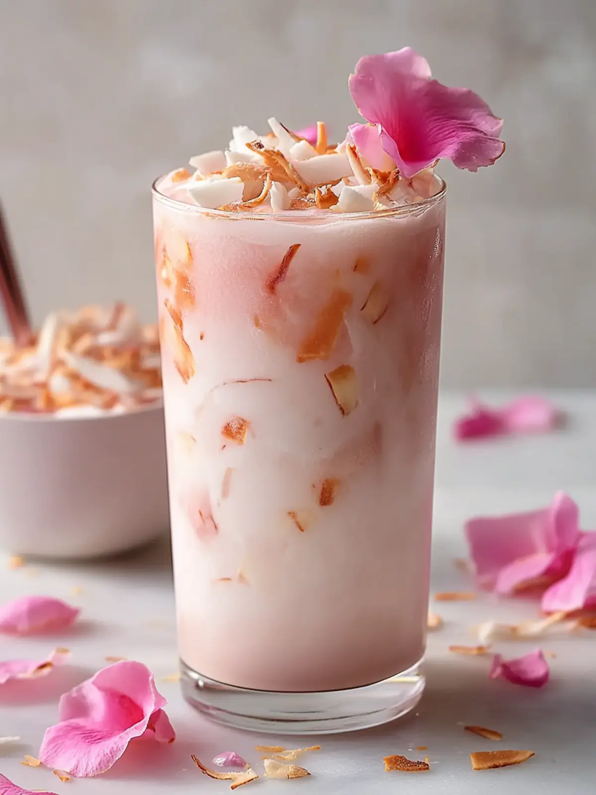 Delicious Pink Coconut Iced Latte to Brighten Your Summer 2 Pink Coconut Iced Latte
