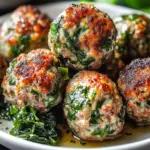 Spinach Garlic Meatballs Recipe