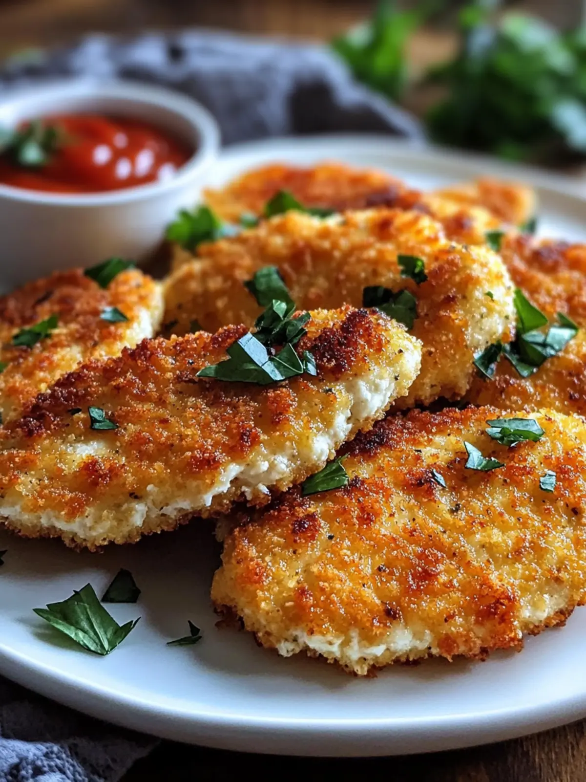 Cottage Cheese Crusted Chicken Cutlets