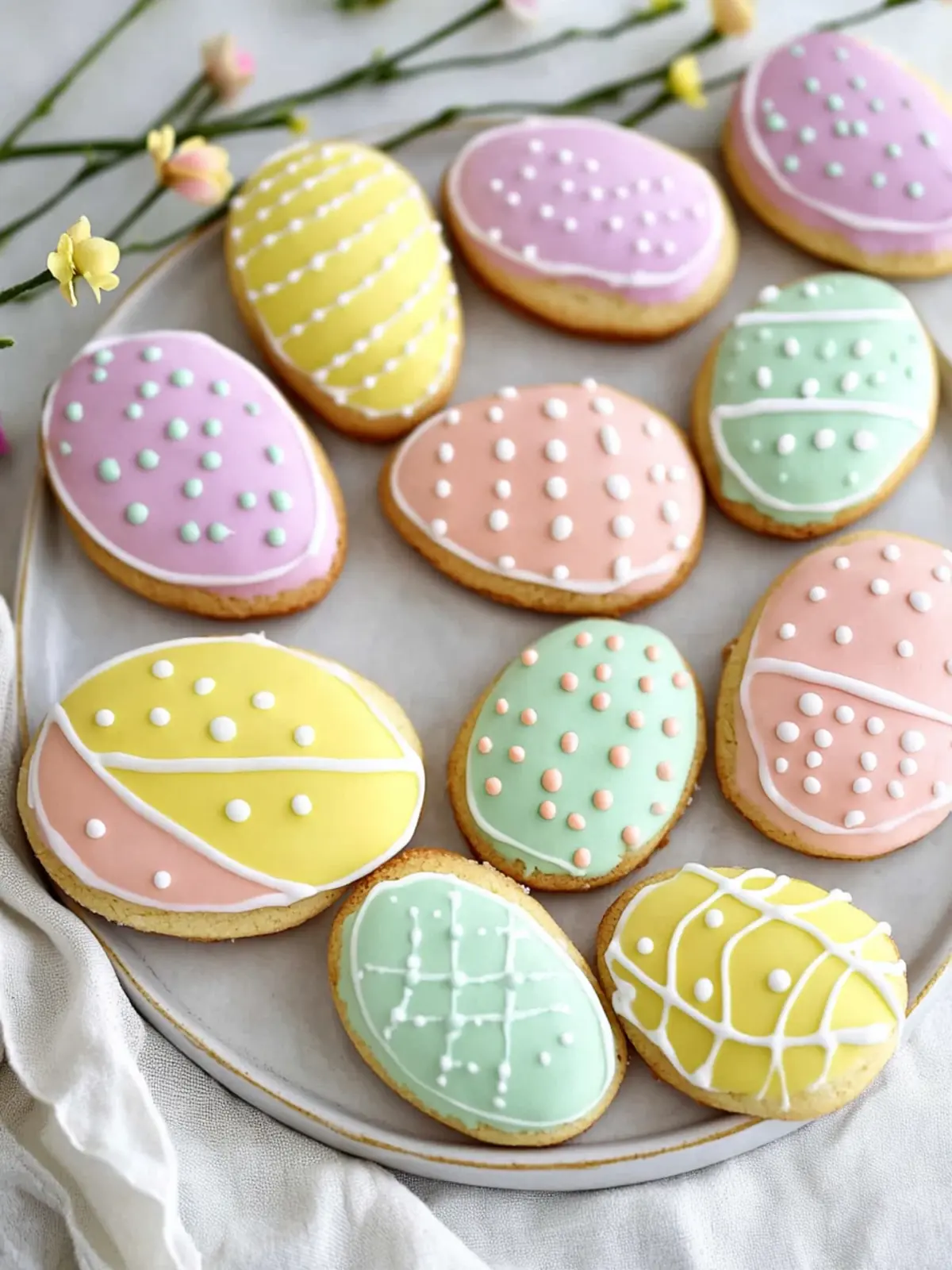 Easter Egg Sugar Cookies