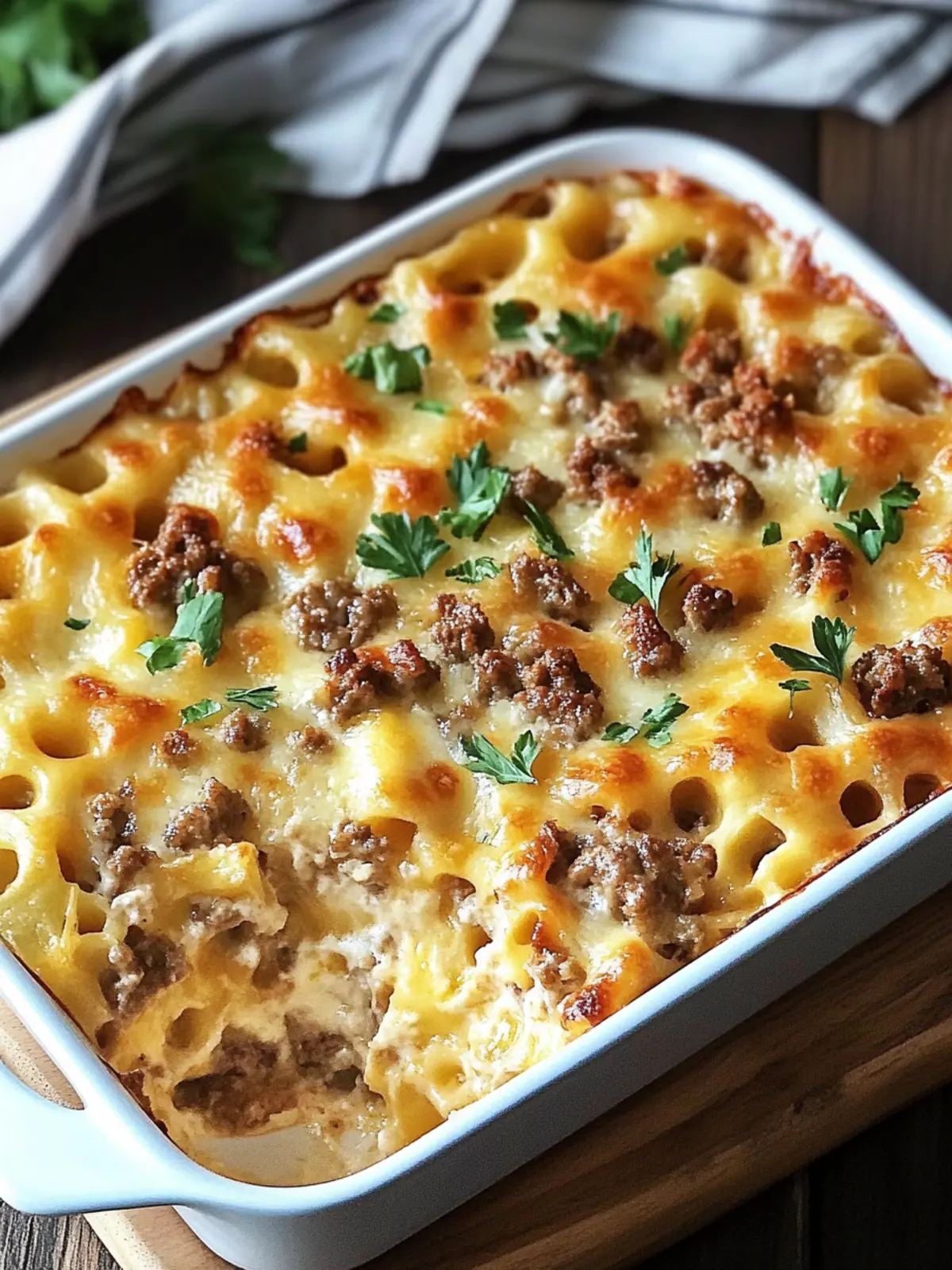 Cheesy Big Mac Casserole
