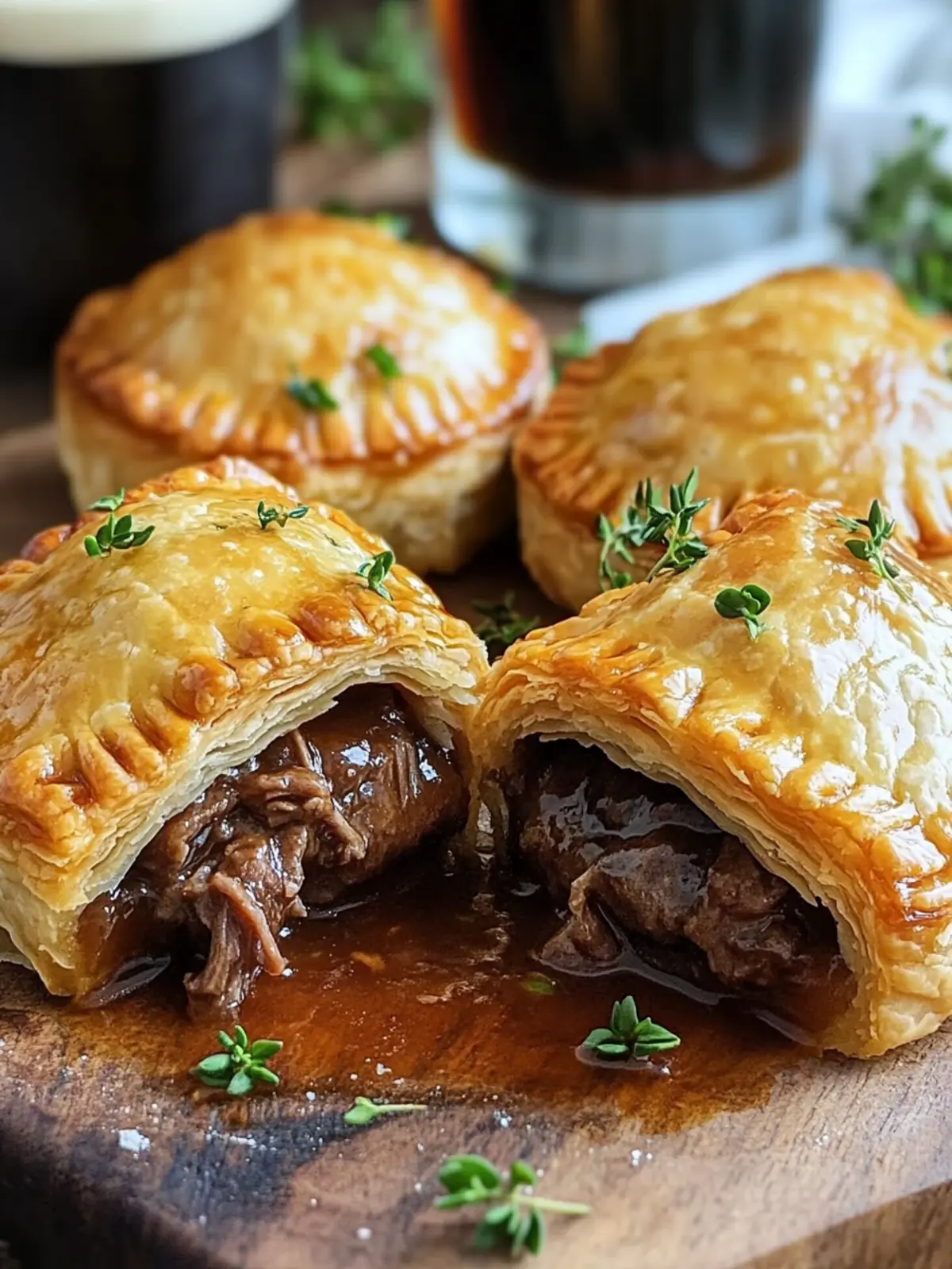 Crispy Irish Beef and Guinness Hand Pies