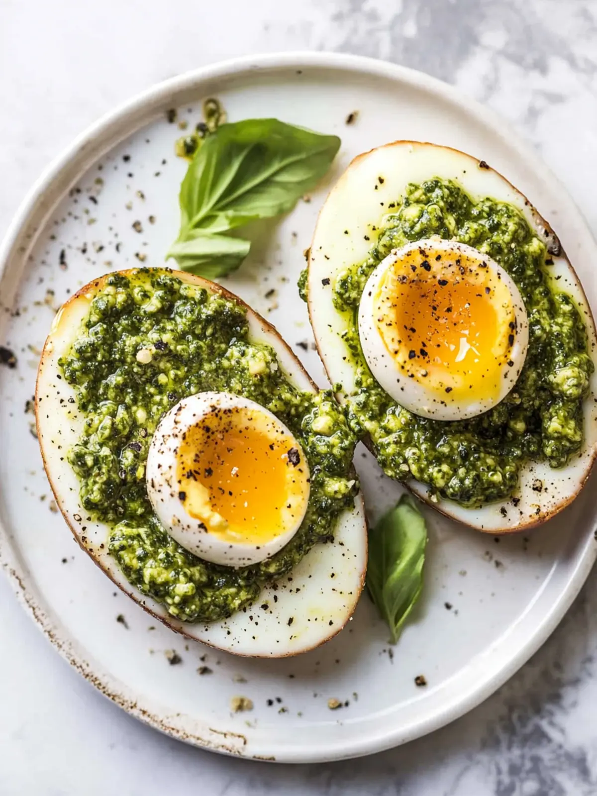 Easy Pesto Eggs Recipe
