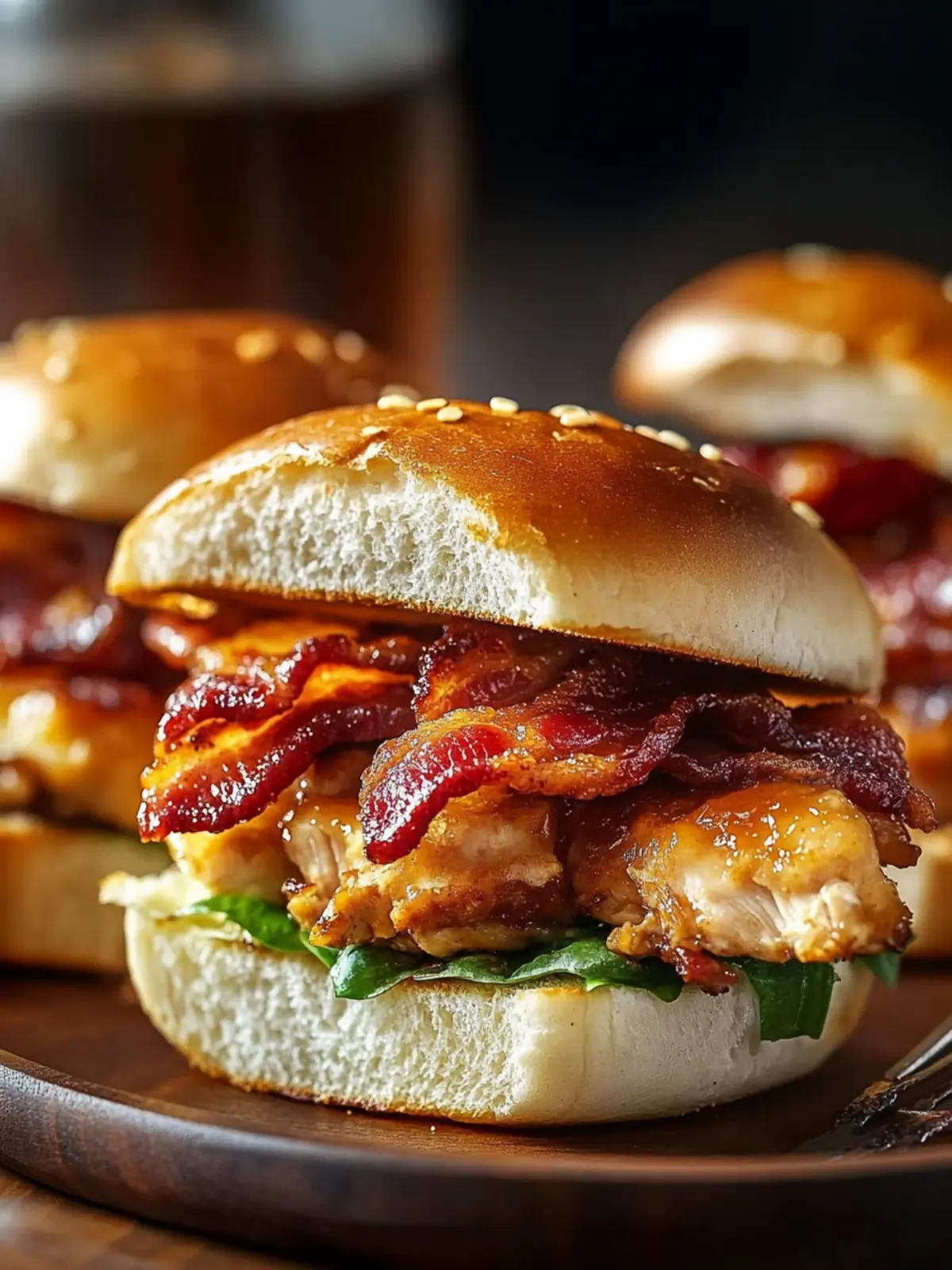 Maple Chicken Bacon Sliders Recipe