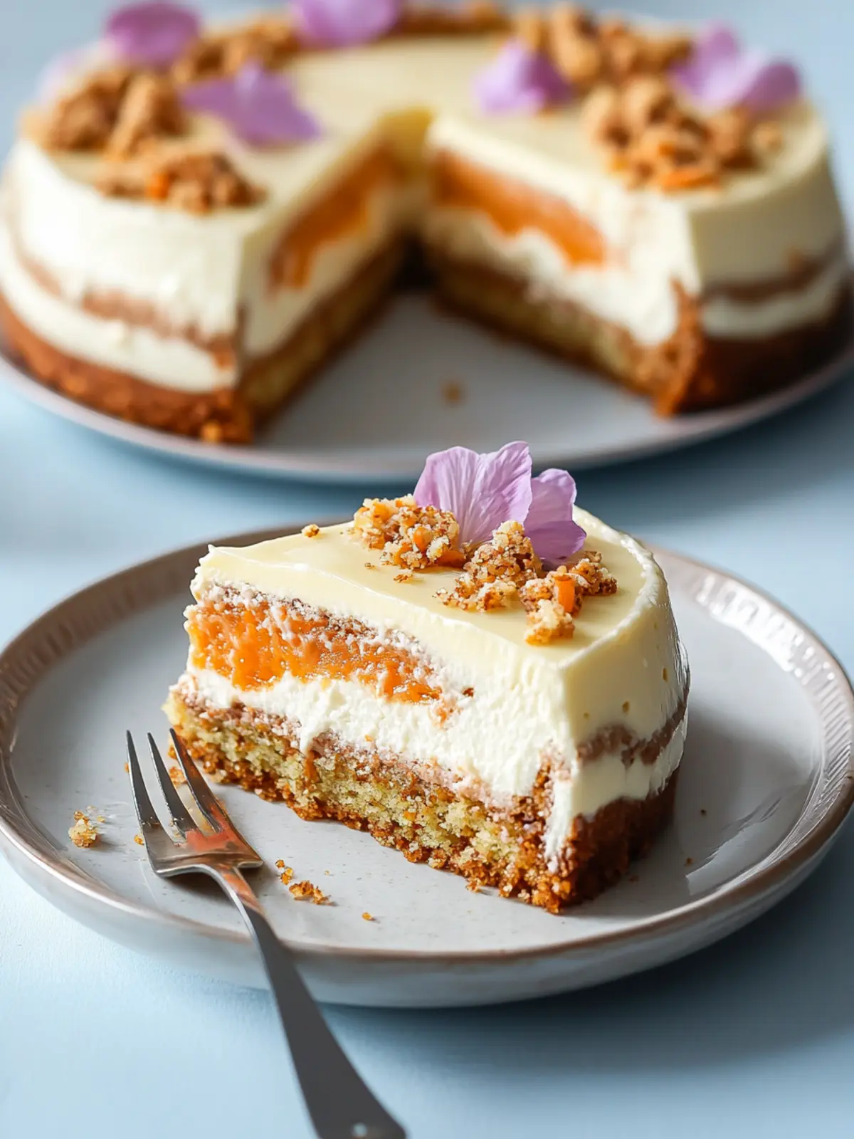 Carrot Cake Cheesecake: Irresistible Spring Delight You’ll Love! 2 Carrot Cake Cheesecake