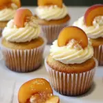Peach Cobbler Cupcakes