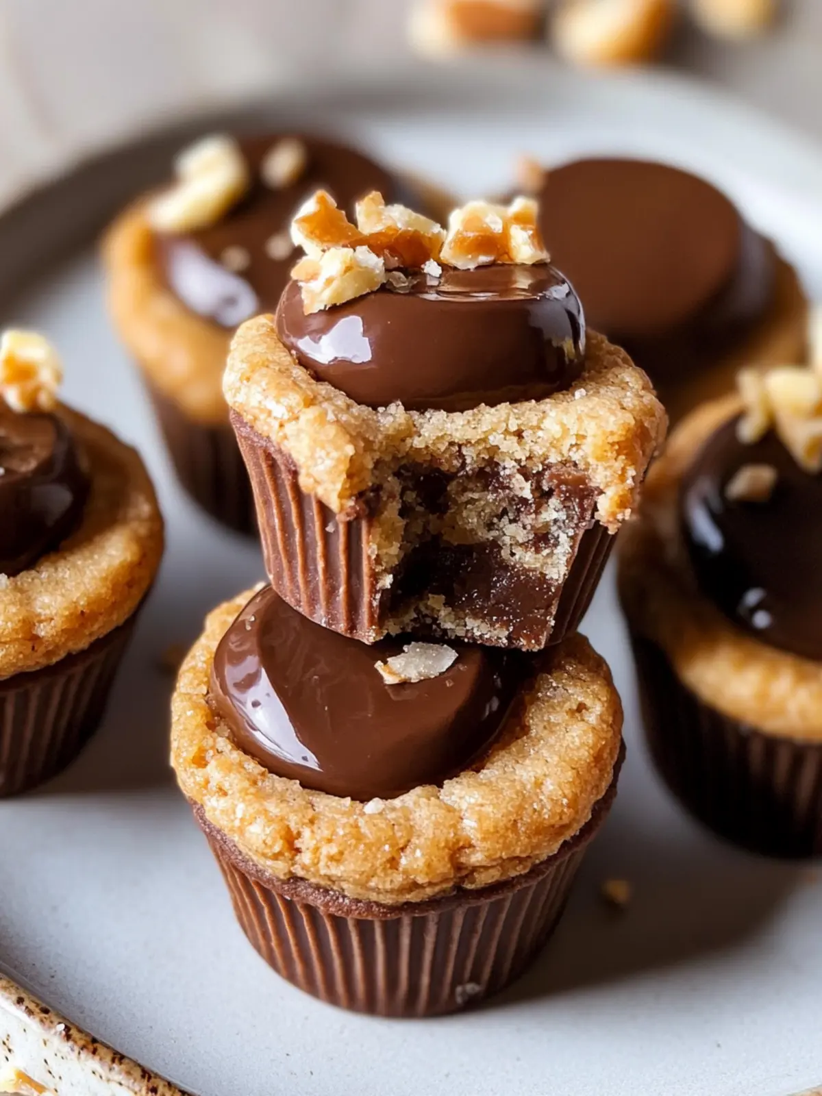 Decadent Healthy Twix Cookie Cups You Can Make in Minutes 2 Healthy Twix Cookie Cups