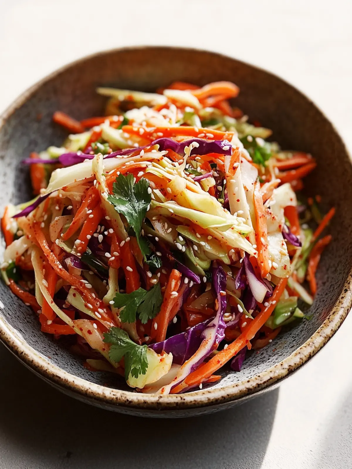 Spicy Korean Cabbage Slaw