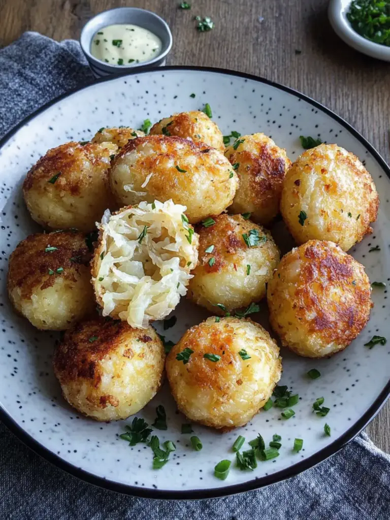 German Sauerkraut & Potato Bites