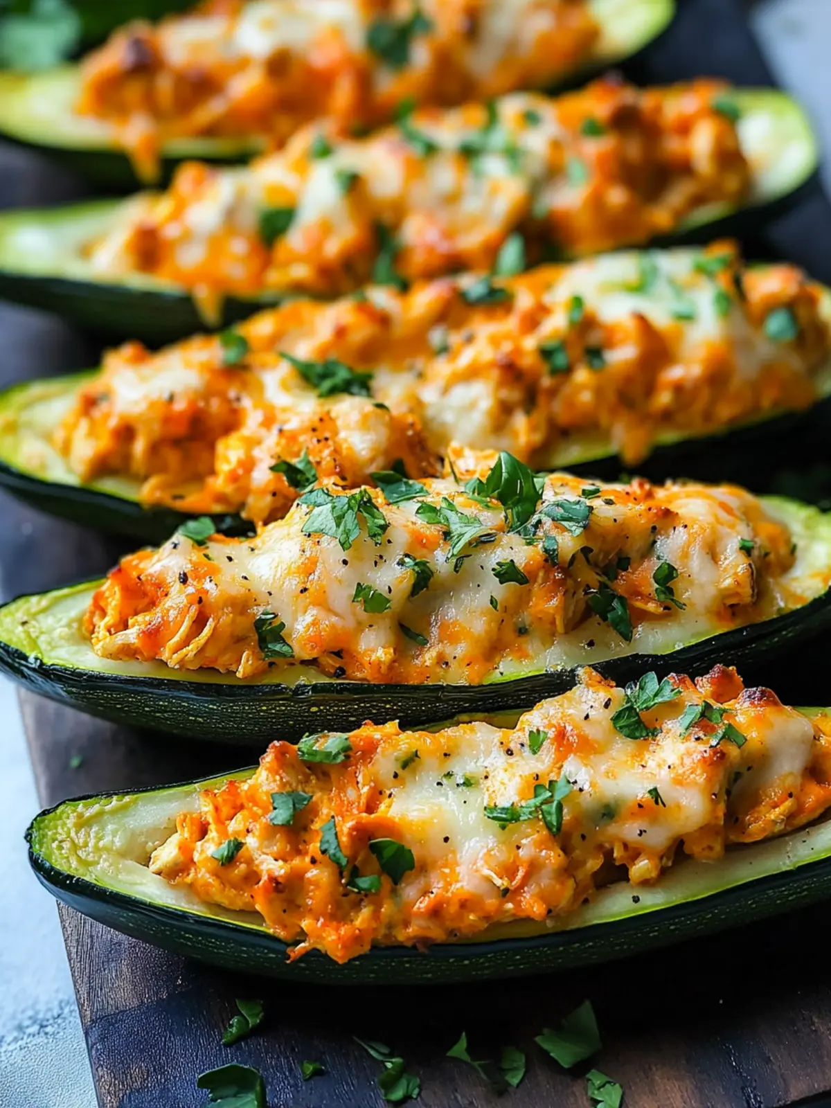 High Protein Buffalo Chicken Stuffed Zucchini Boats You'll Love 5 High Protein Buffalo Chicken Stuffed Zucchini Boats