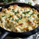 White Chicken Skillet Lasagna
