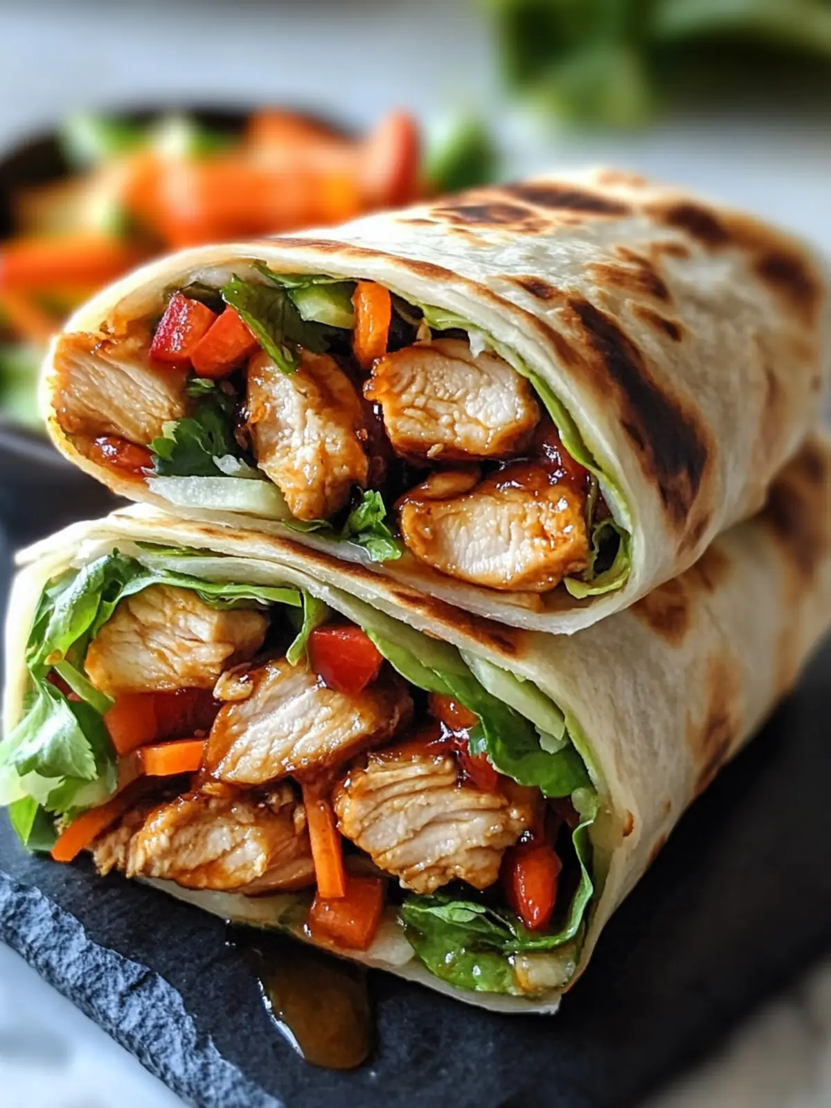 Teriyaki Chicken Wrap Recipe